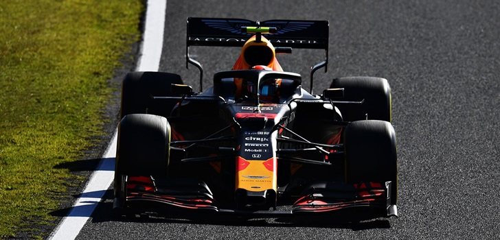 Albon, durante el GP de Japón 2019