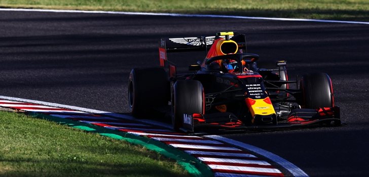 Albon, durante el GP de Japón 2019