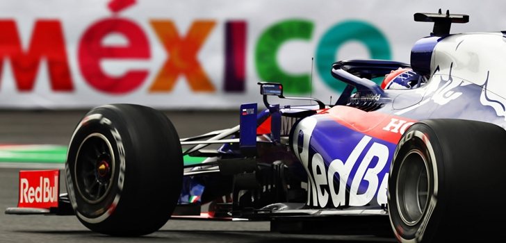 Kvyat, durante el GP de México