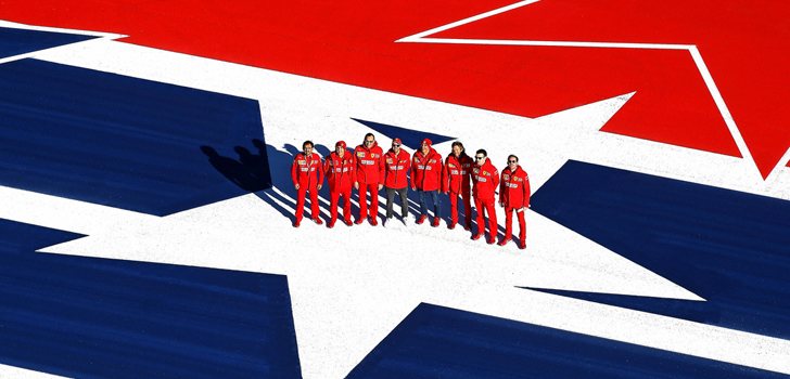 Ferrari, en el circuito de Austin de Estados Unidos