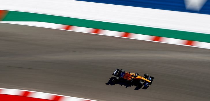 Carlos Sainz, durante los Libres 1 del GP de EEUU