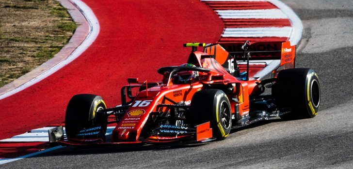 Charles Leclerc en el GP de los Estados Unidos