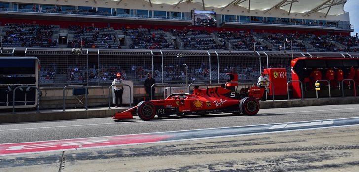 Vettel, en los Libres 3 de Austin