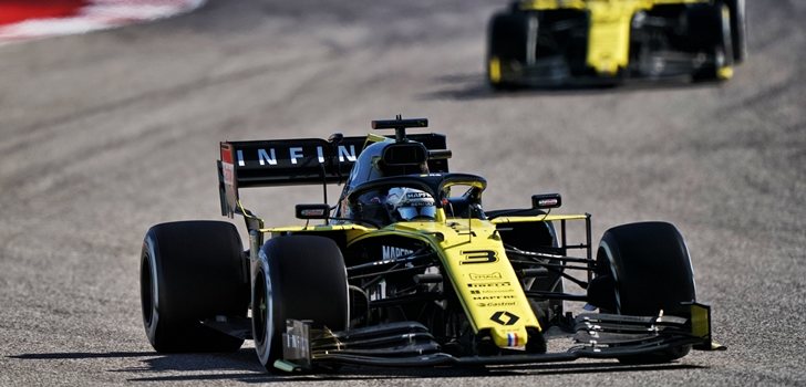 Ricciardo, por delante de Hülkenberg en Austin