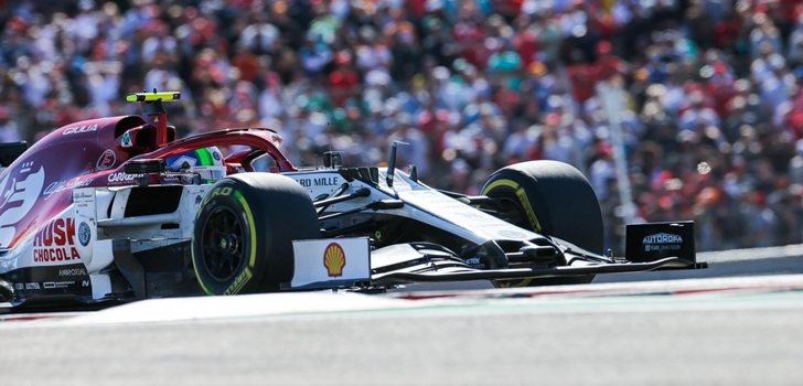 Antonio Giovinazzi, durante el GP de EE.UU 2019