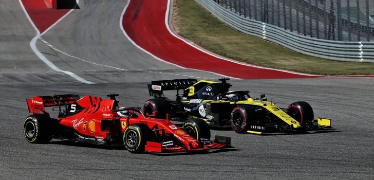 Ricciardo adelanta a Vettel en Austin