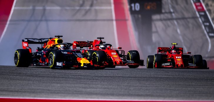 Verstappen, por delante de Vettel y Leclerc en Austin