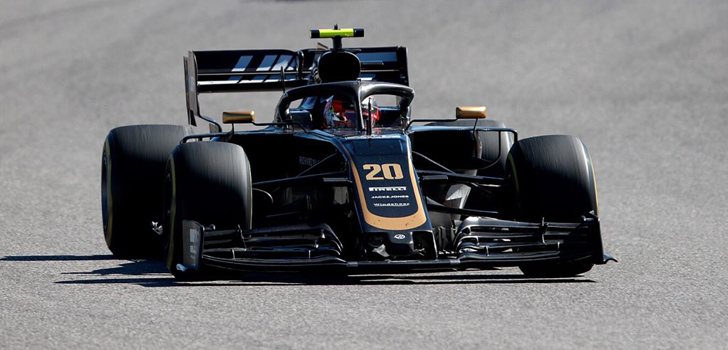 Kevin Magnussen, rodando con los Medios en Austin