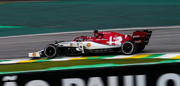 Räikkönen en el GP de Brasl)