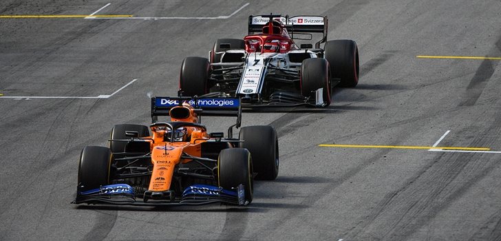 Sainz, por delante de Räikkönen en el GP de Brasil 2019