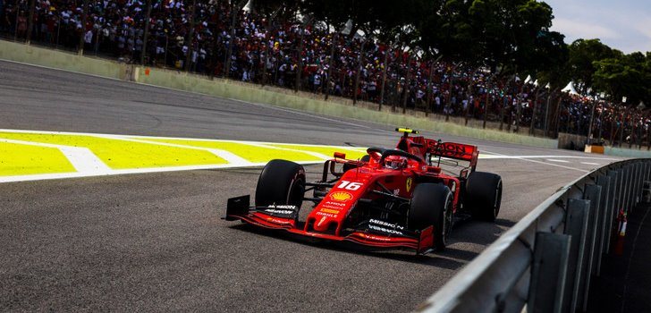 Charles Leclerc en el GP de Brasil