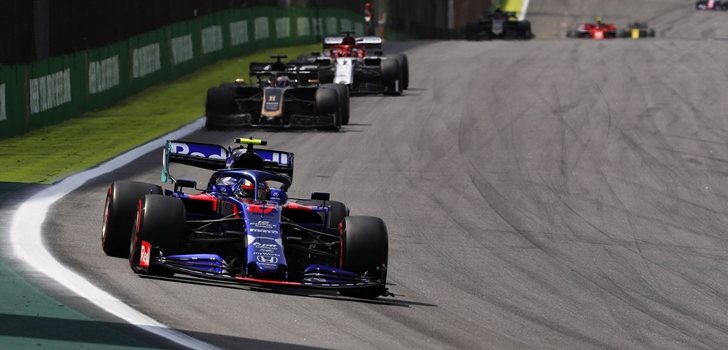 Gasly, durante el GP de Brasil 2019