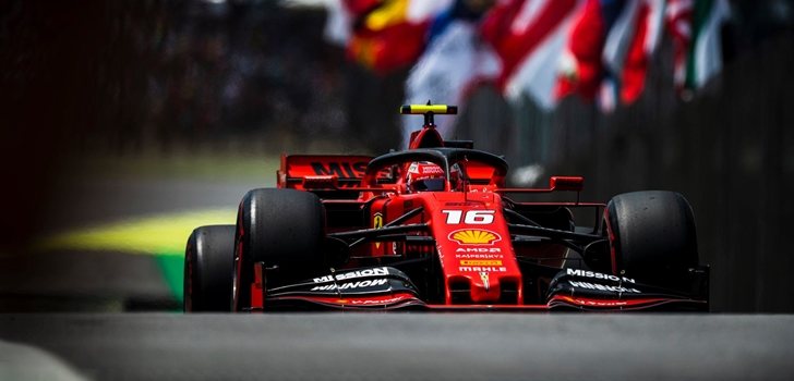Leclerc, en el GP de Brasil 2019