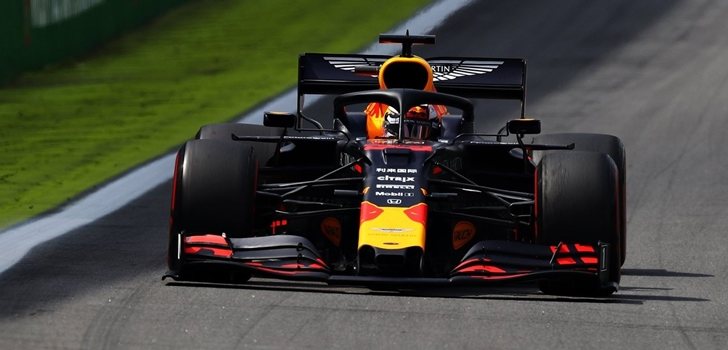 Verstappen, durante el GP de Brasil 2019