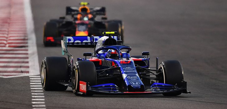 Pierre Gasly, rodando con los Duros en Abu Dabi