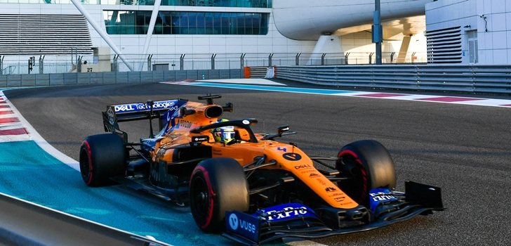 Lando Norris, en los test de Abu Dabi