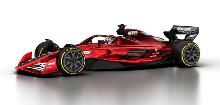 Prototipo del monoplaza 2021 de F1