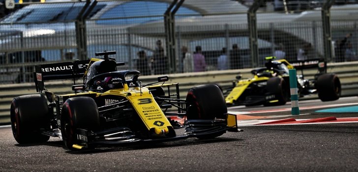 Ricciardo y Hülkenberg en Abu Dabi