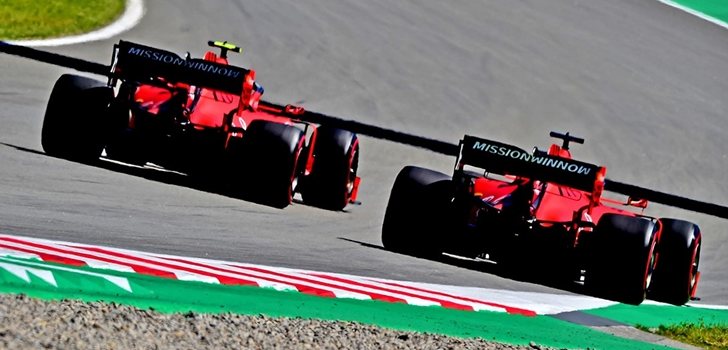 Vettel y Leclerc, emparejados en pista