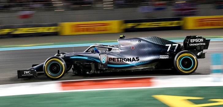 Bottas, durante el GP de Abu Dabi