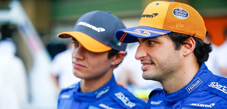 Sainz y Norris, en Abu Dabi