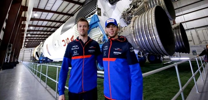 Kvyat y Gasly, juntos en Houston