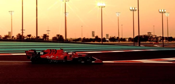 Charles Leclerc, en el GP de Abu Dabi 2019