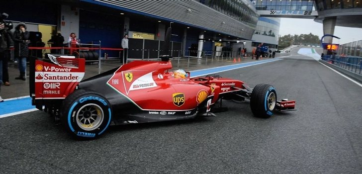 Fernando Alonso, en el circuito de Jerez durante los test