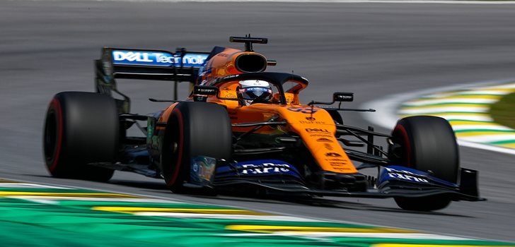 Carlos Sainz, en el GP de Brasil 2019