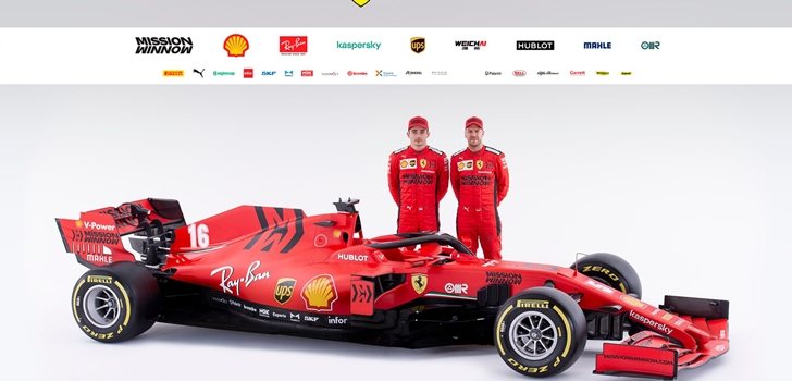 Leclerc y vettel, junto al SF1000