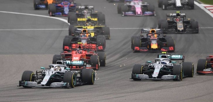 Los coches de F1, en el GP de China 2019