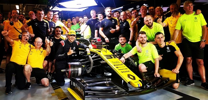 Ocon, junto al equipo Renault en 2019
