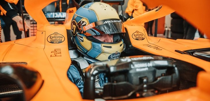 Lando Norris, a los mandos del MCL35