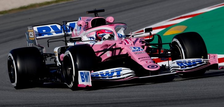 Sergio Pérez, en la segunda jornada de test