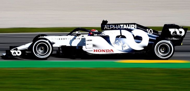 Pierre Gasly, en los test de Montmeló