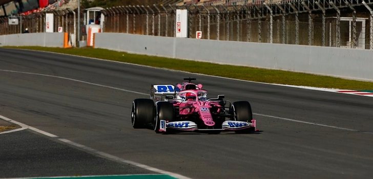 Pérez, en los test 4 de Montmeló