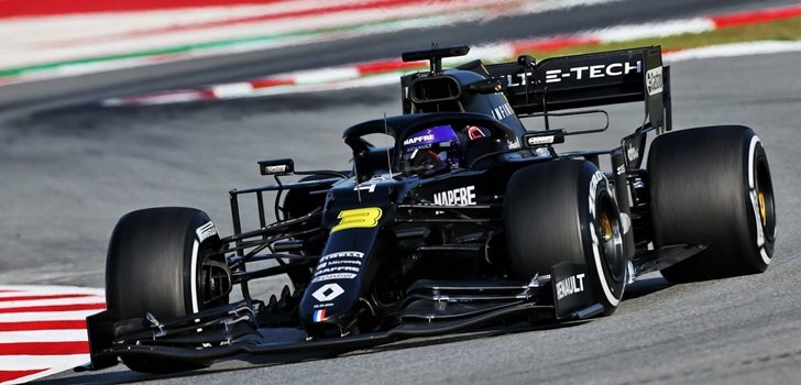 Ricciardo, en los test de Montmeló