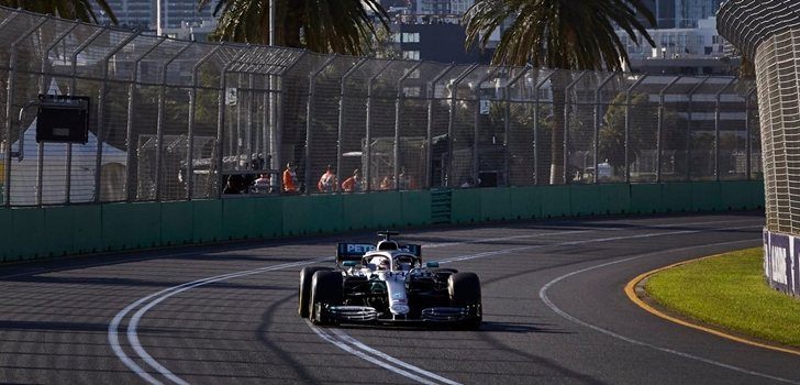 Hamilton, en el GP de Baréin 2019