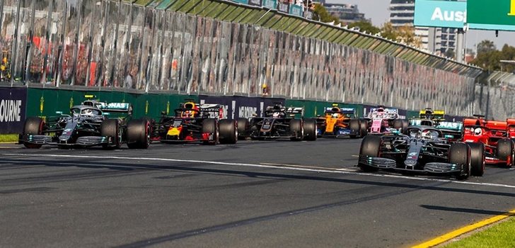 Los monoplazas de F1, en Melbourne 2019