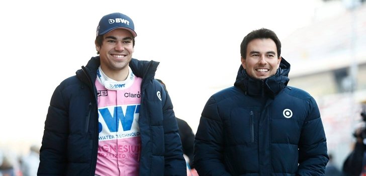 Pérez y Stroll pasean por Monmeló