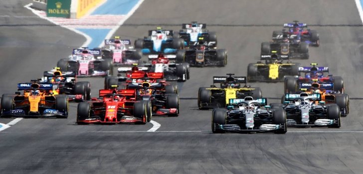 Los monoplazas de F1, en el GP de Francia 2019