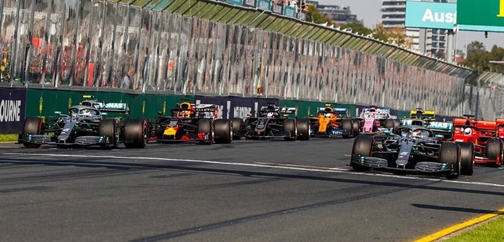 Los monoplazas de F1, en el GP de Australia 2019