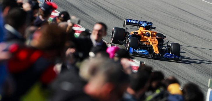 Carlos Sainz, durante los test de Barcelona