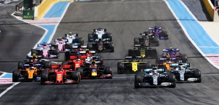 Los monoplazas de F1, durante la temporada 2019