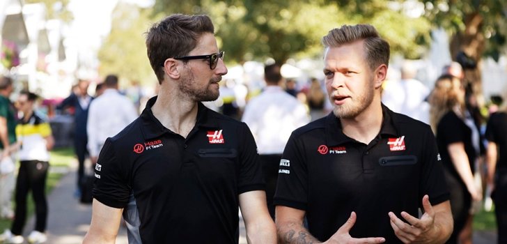 Grosjean, junto a Magnussen en Australia