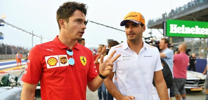 Sainz y Leclerc formarán pareja en 2021