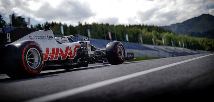 Comienzo difícil para Haas por motor y frenos en Austria