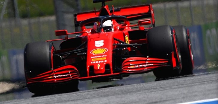 Sebastian Vettel, en el GP de Austria 2020