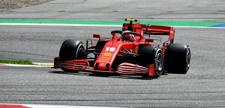 Leclerc, en el GP de Estiria 2020