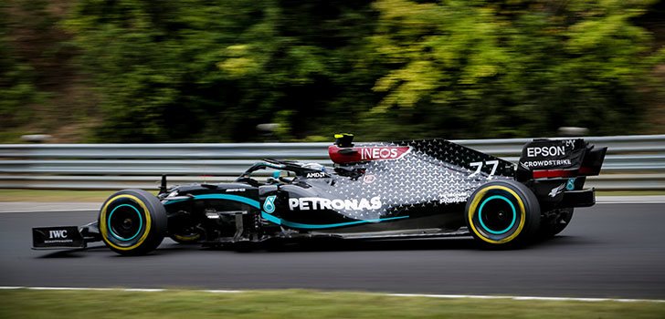 Valtteri Bottas termina en lo más alto de la tabla en Hungría